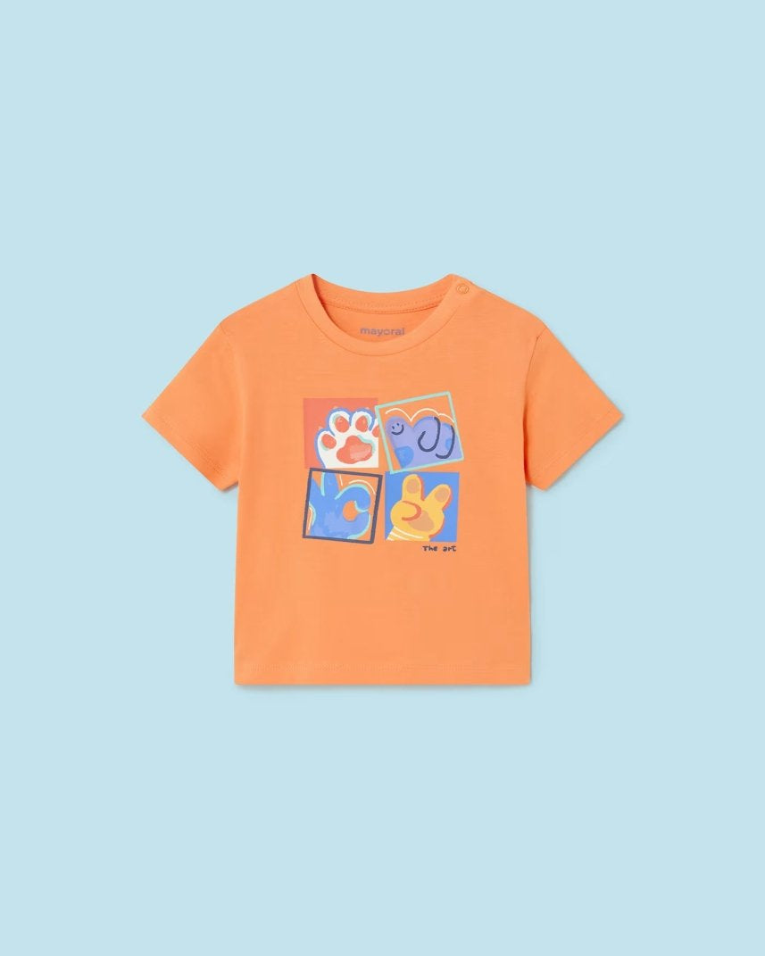 T-Shirt o Canotta fresco cotone neonato Mayoral stampata Dogs Mayoral Bianco