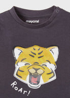 T-Shirt Playneonato Mayoral liquirizia Tigre - ErreGiModaBimbo