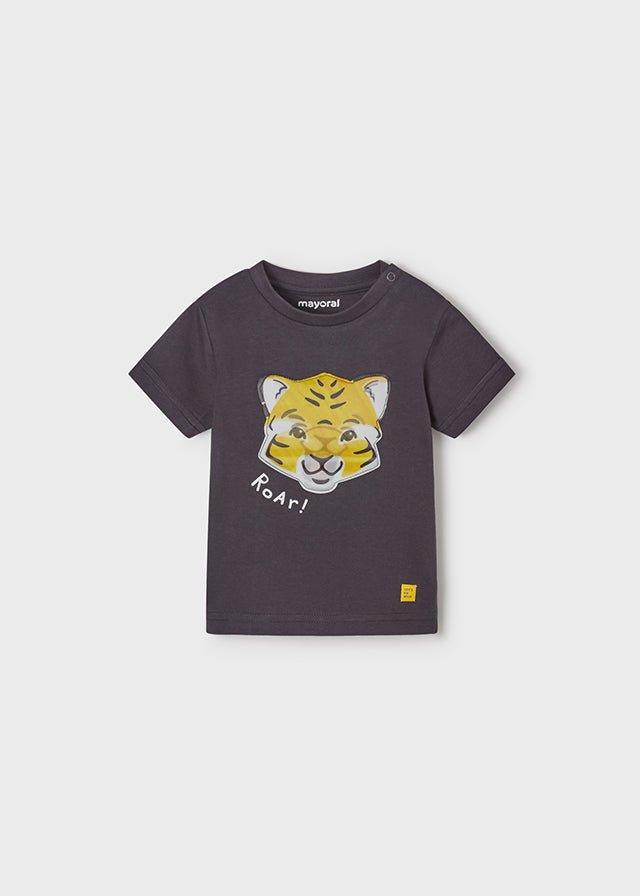 T-Shirt Playneonato Mayoral liquirizia Tigre - ErreGiModaBimbo