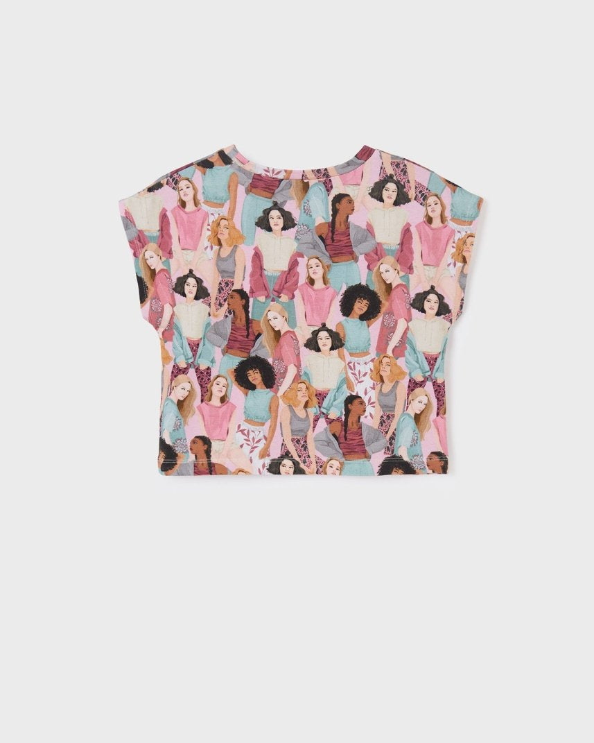 T-Shirt ragazza Mayoral stampata - ErreGiModaBimbo