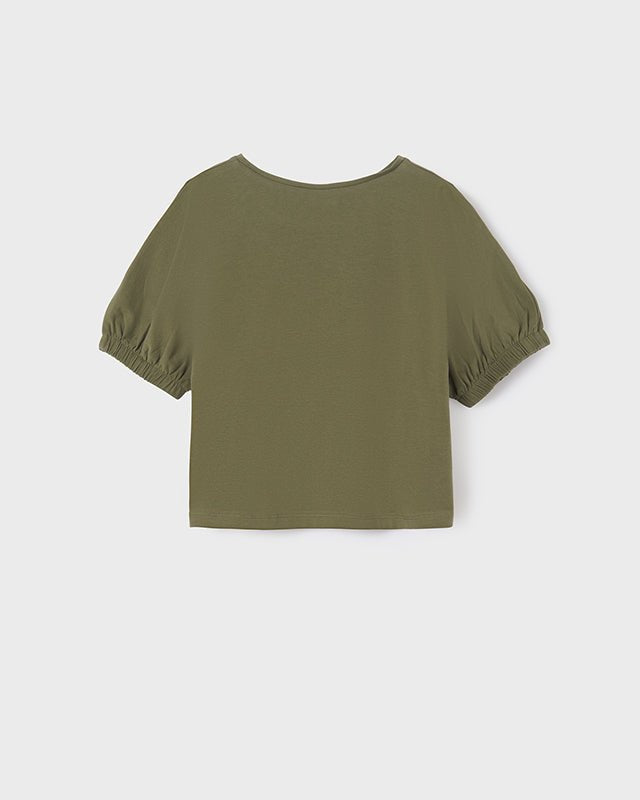 T-Shirt ragazza Mayoral verde "GARDEN" - ErreGiModaBimbo