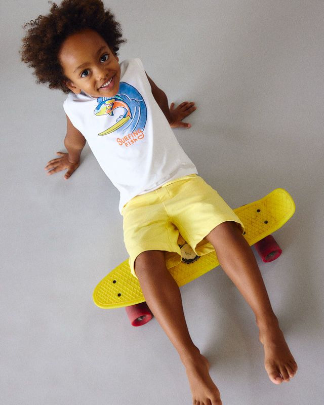 T-shirt bambino bianca pesce surfing Mayoral Mayoral 2 Anni 92cm