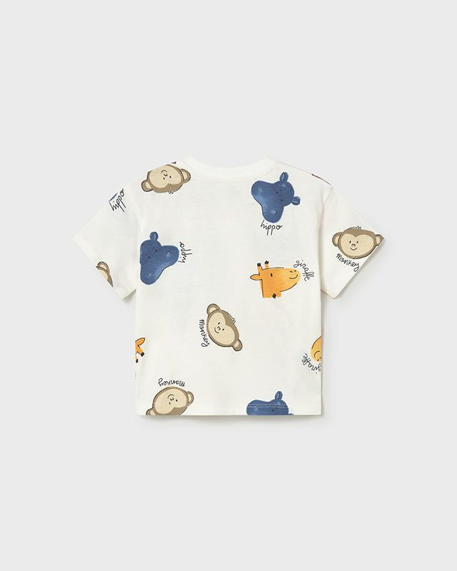 T-shirt neonato Safari Mayoral in colore Panna Mayoral 6 Mesi 68cm