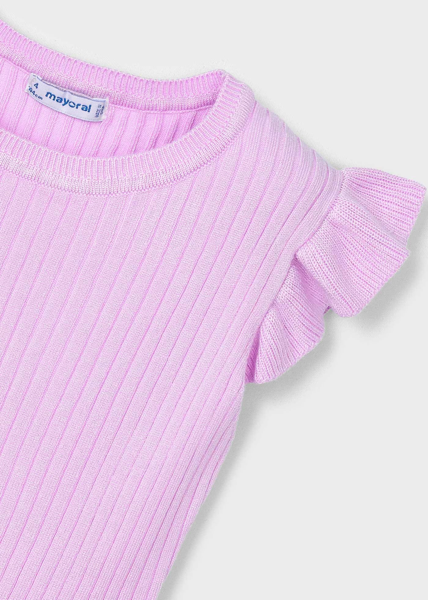 Top tricot costine bambina Mayoral rosa malva Mayoral Rosa