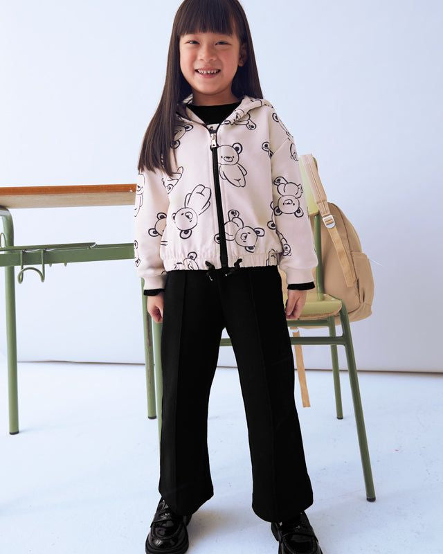 Tuta 3 pezzi bambina Mayoral Orsetti panna e nero Mayoral 2 Anni 92cm