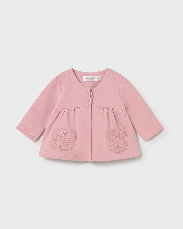Tuta neonata 3 pezzi Mayoral con felpa zip rosa Mayoral 0-1 Mesi 55cm