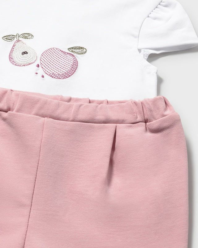 Tuta neonata 3 pezzi Mayoral con felpa zip rosa Mayoral 0-1 Mesi 55cm