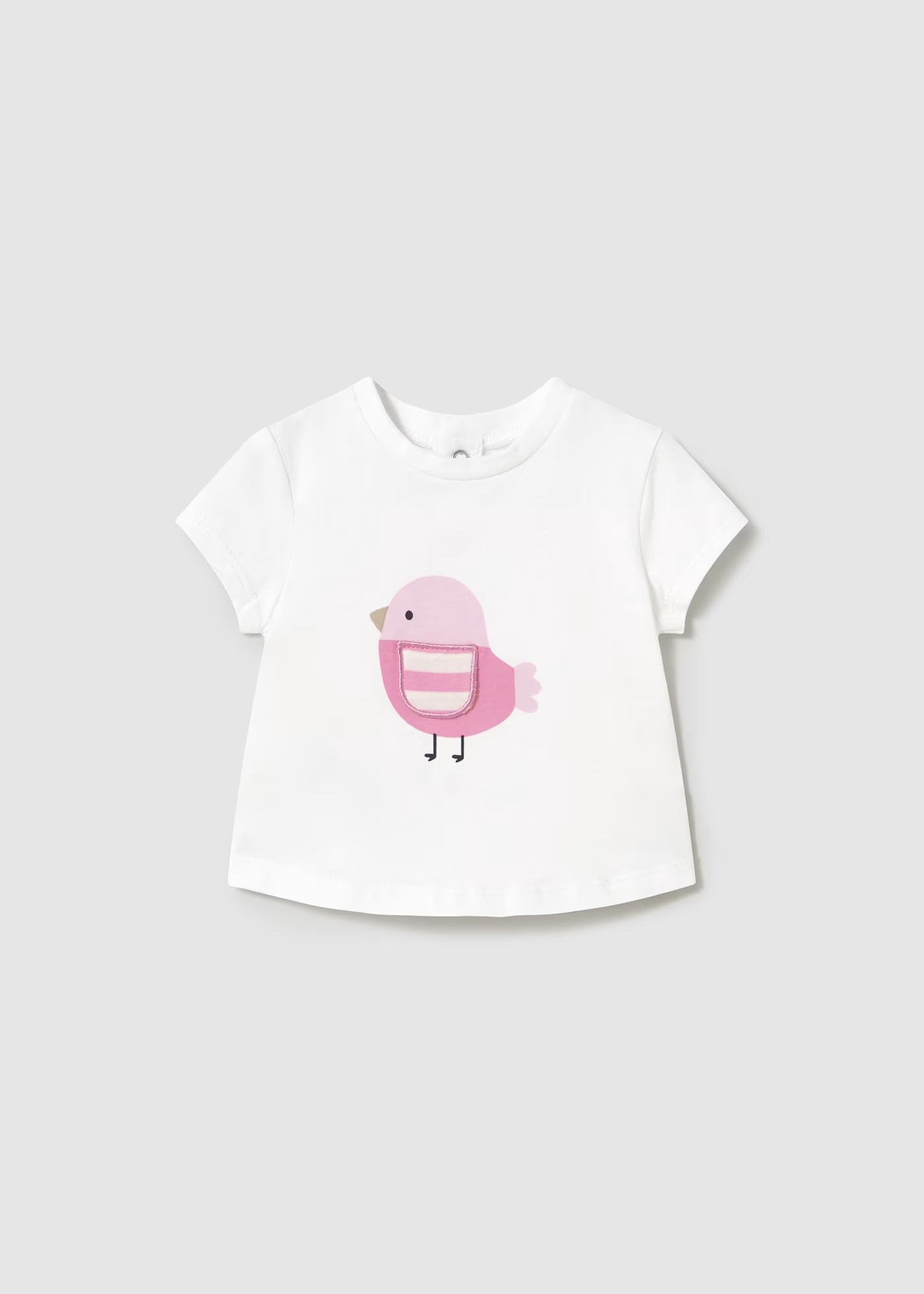 Tuta 3 pezzi con felpa zip neonata Mayoral Newborn Uccellino rosa Mayoral Rosa