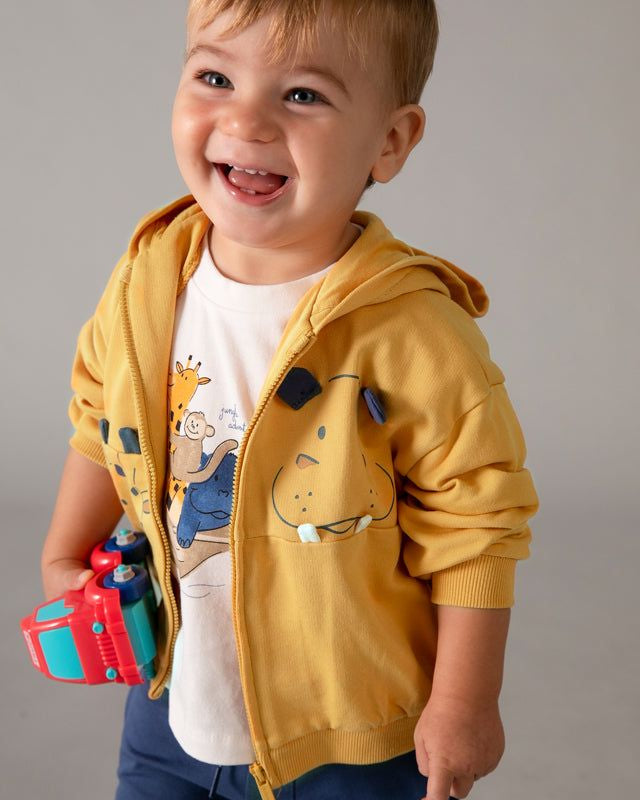 Tuta interattiva neonato Mayoral gialla e blu Mayoral 6 Mesi 68cm