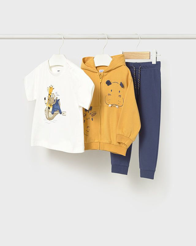 Tuta interattiva neonato Mayoral gialla e blu Mayoral 6 Mesi 68cm