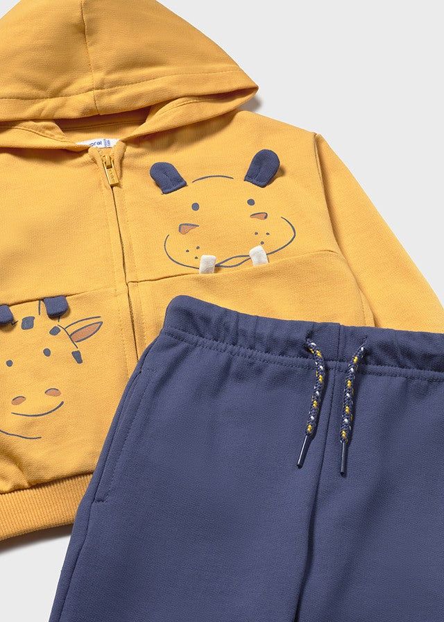 Tuta interattiva neonato Mayoral gialla e blu Mayoral 6 Mesi 68cm