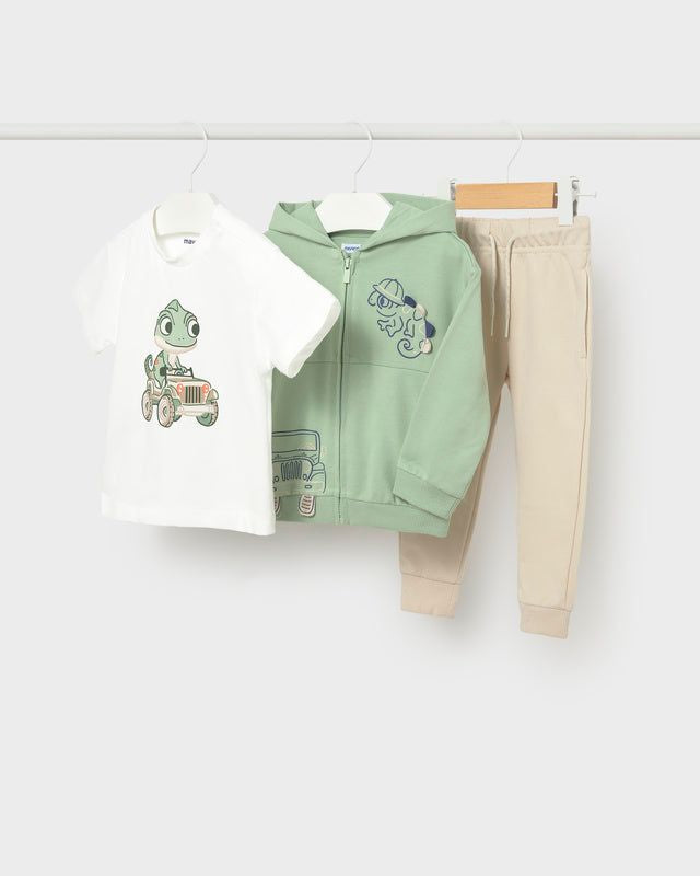 Tuta interattiva neonato Mayoral verde beige Mayoral 6 Mesi 68cm