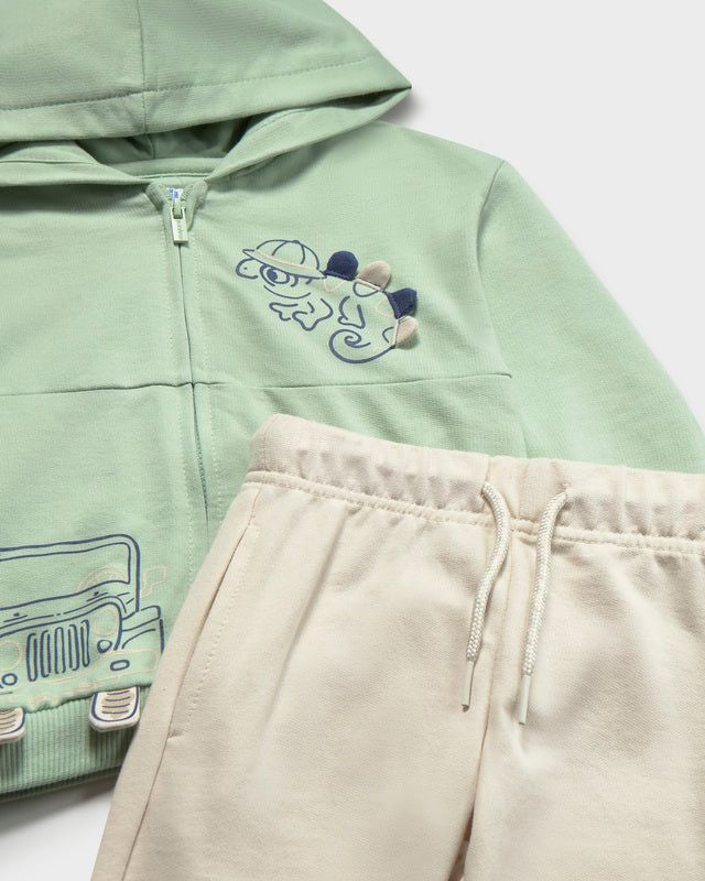 Tuta interattiva neonato Mayoral verde beige Mayoral 6 Mesi 68cm