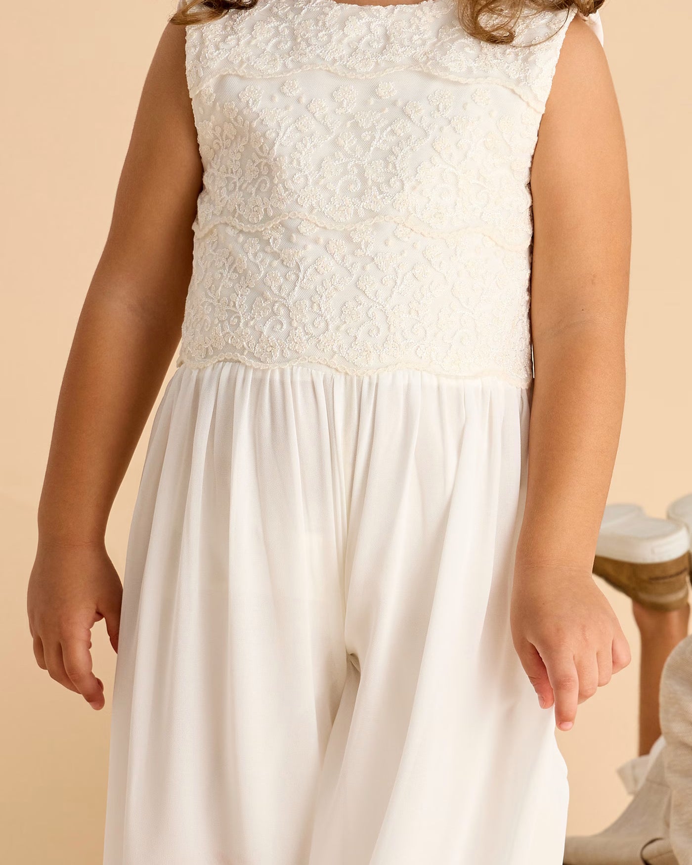 Tuta cerimonia bambina Mayoral panna floreale Mayoral Panna