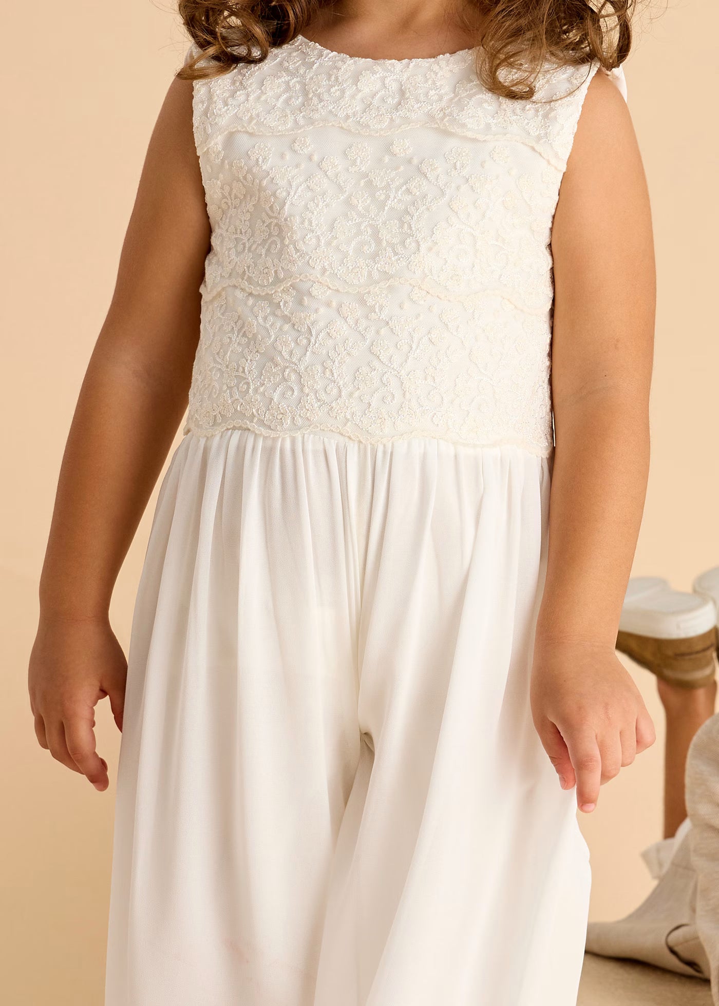 Tuta cerimonia bambina Mayoral panna floreale Mayoral Panna