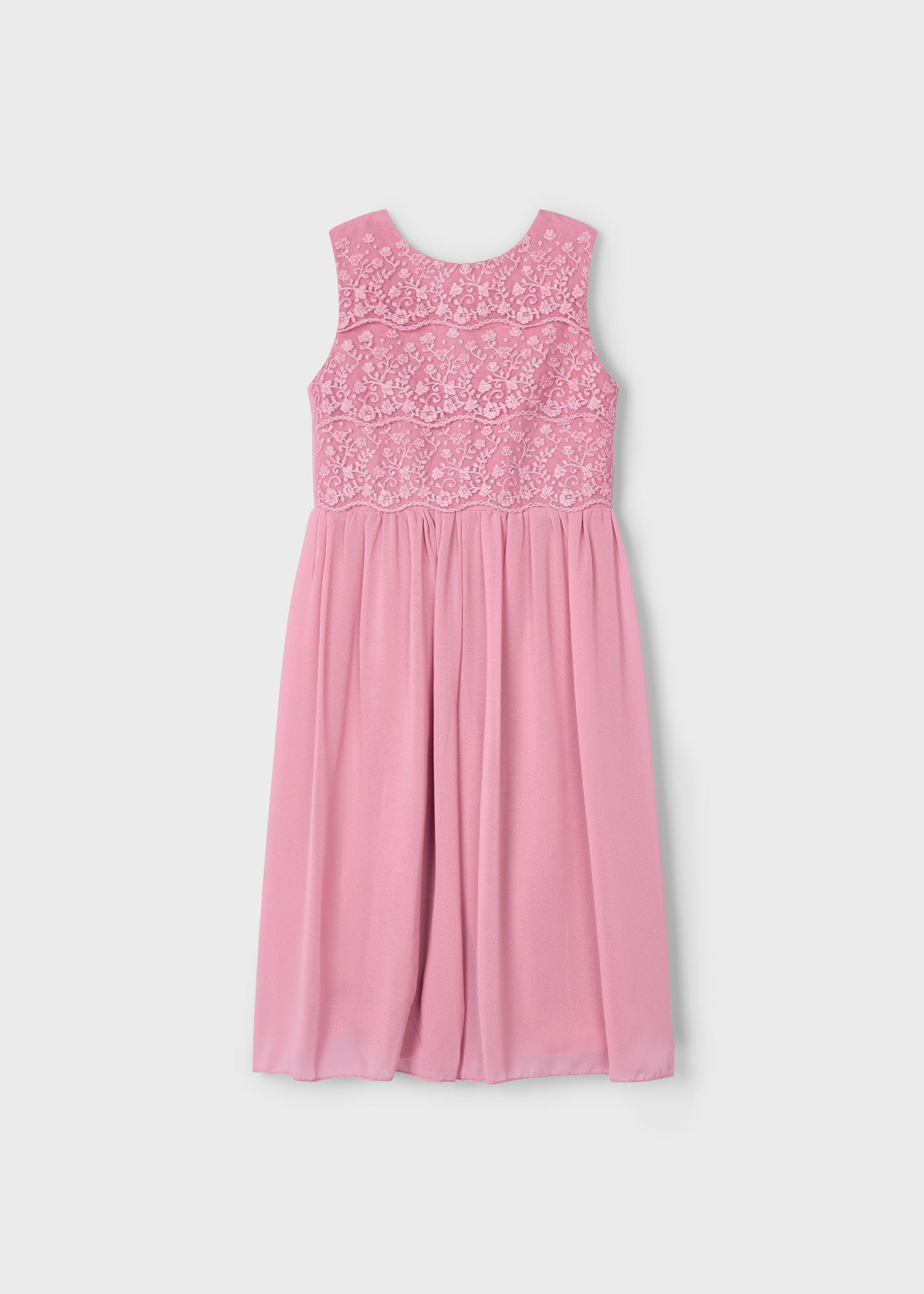 Tuta cerimonia bambina Mayoral rosato floreale Mayoral Rosato