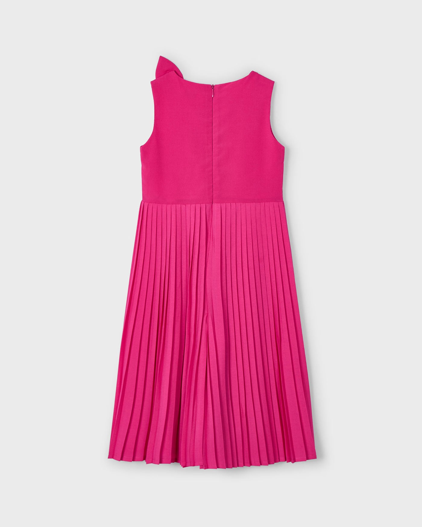 Tuta cerimonia plissettata fiocco bambina Mayoral magenta Mayoral Fucsia