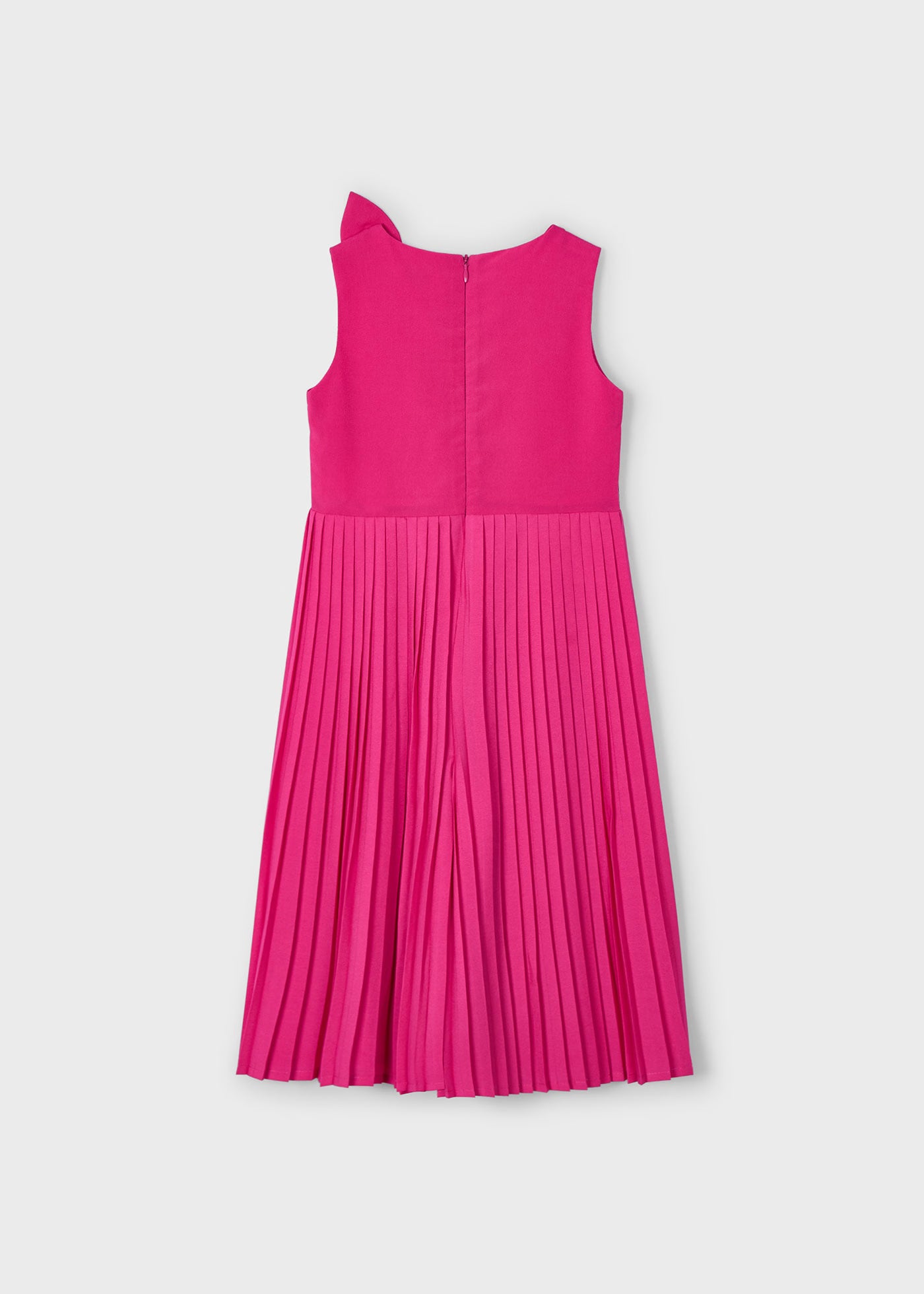 Tuta cerimonia plissettata fiocco bambina Mayoral magenta Mayoral Fucsia