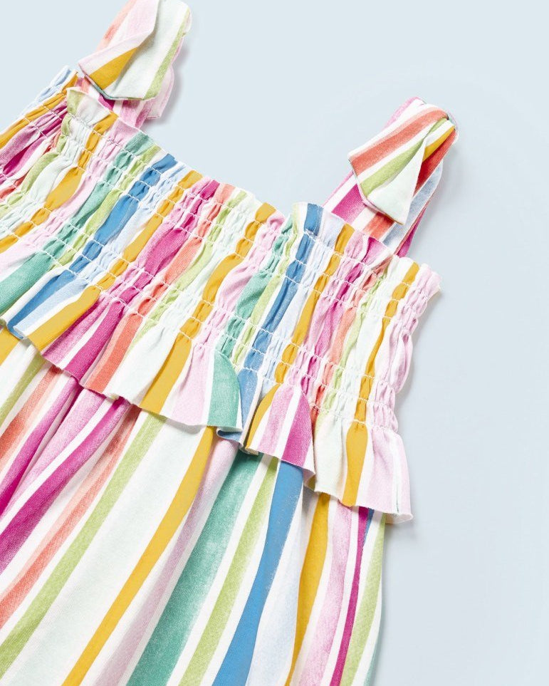 Tuta corta stampata cotone sostenibile neonata Mayoral multicolor - ErreGiModaBimbo