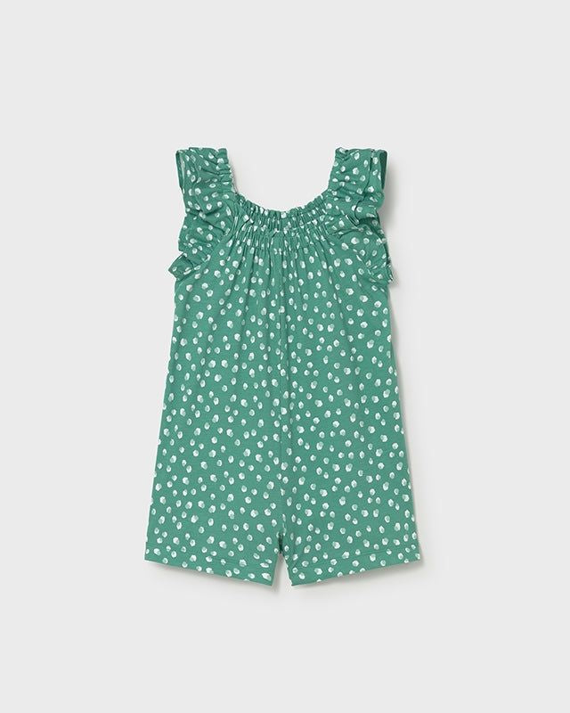 Tuta neonata cotone pois smeraldo firmata Mayoral Mayoral 6 Mesi 68cm