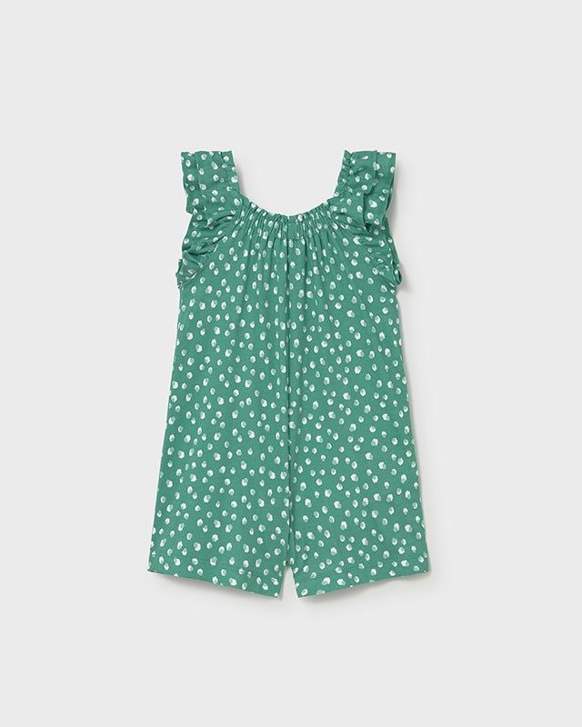 Tuta neonata cotone pois smeraldo firmata Mayoral Mayoral 6 Mesi 68cm