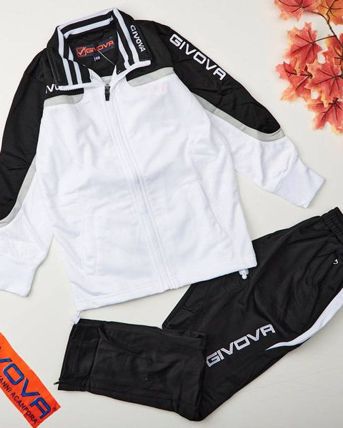 Tuta Givova bambino ragazzo modello "EUROPA" Bianco - ErreGiModaBimbo