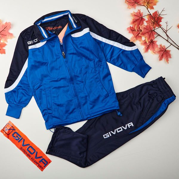 Tuta Givova bambino ragazzo modello "EUROPA" Blu - ErreGiModaBimbo