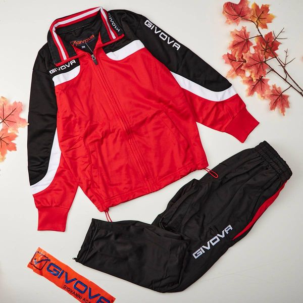 Tuta Givova bambino ragazzo modello "EUROPA" Rosso - ErreGiModaBimbo