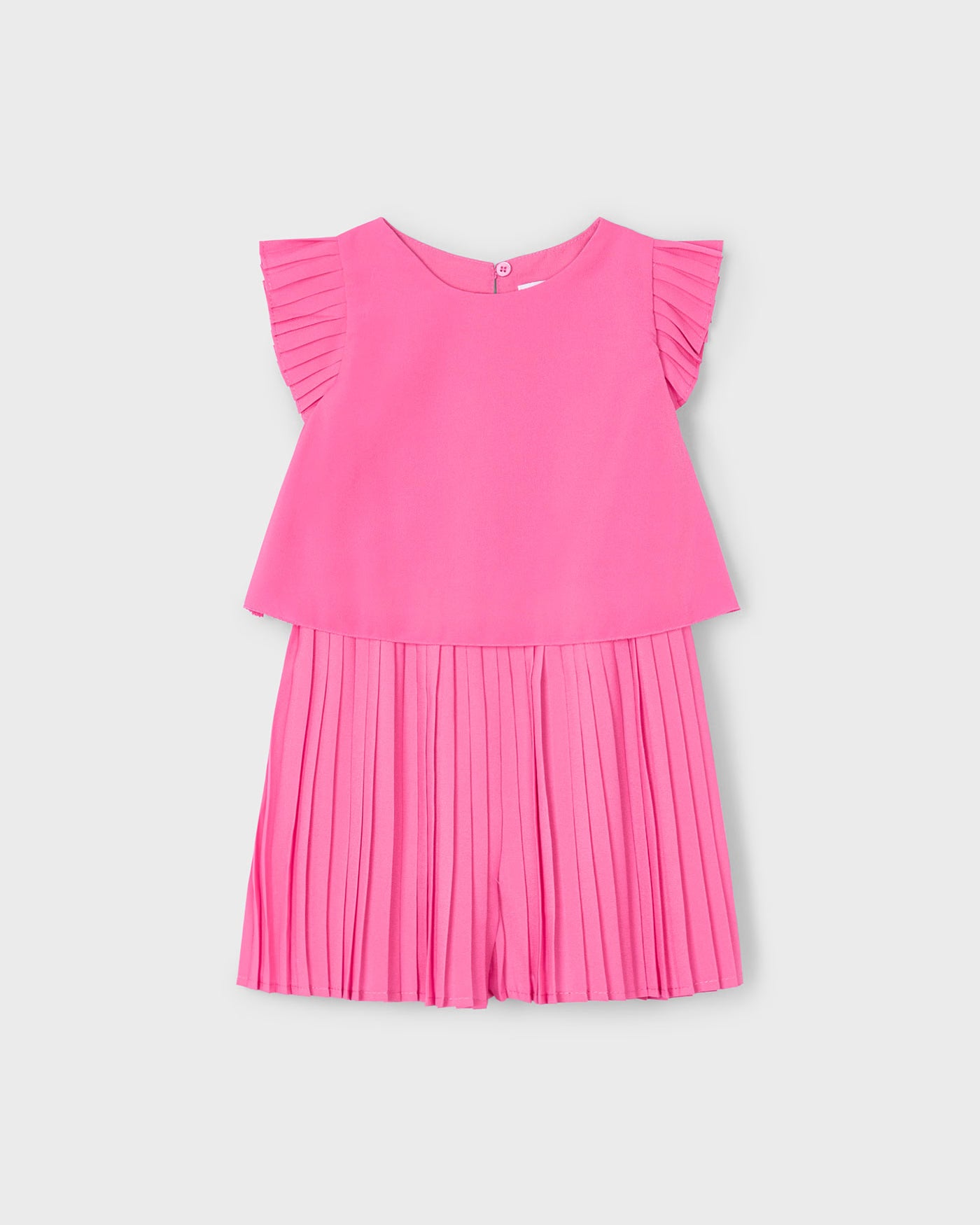 Tuta plissettata bambina Mayoral rosa camelia Mayoral Rosa