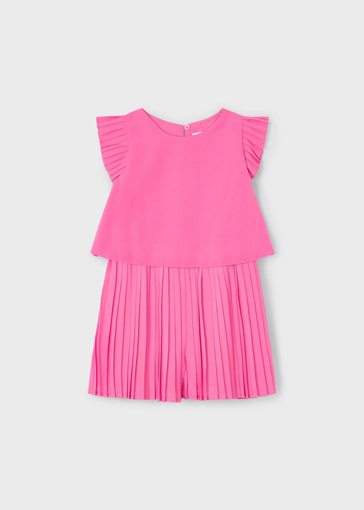 Tuta plissettata bambina Mayoral rosa camelia Mayoral Rosa