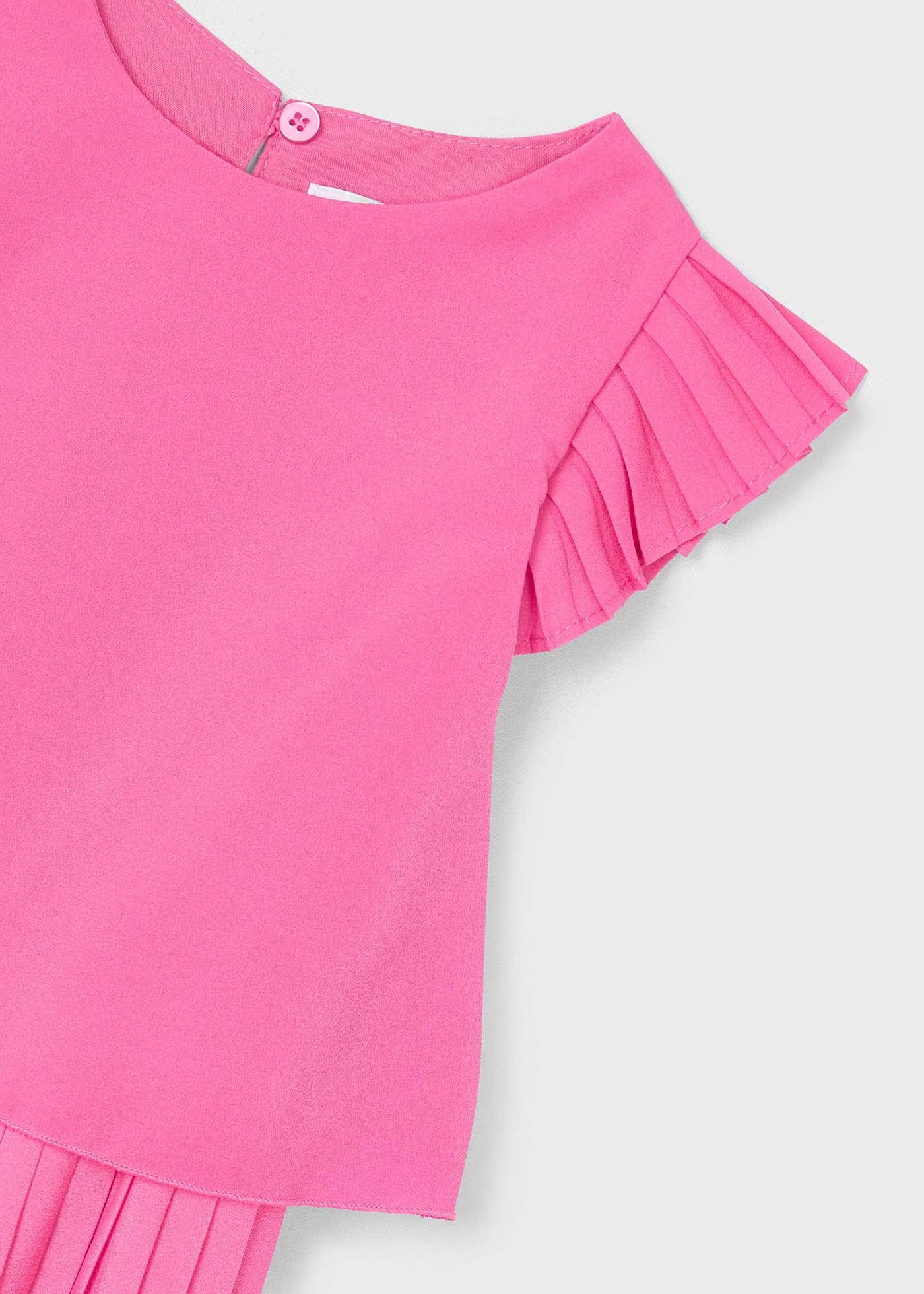 Tuta plissettata bambina Mayoral rosa camelia Mayoral Rosa