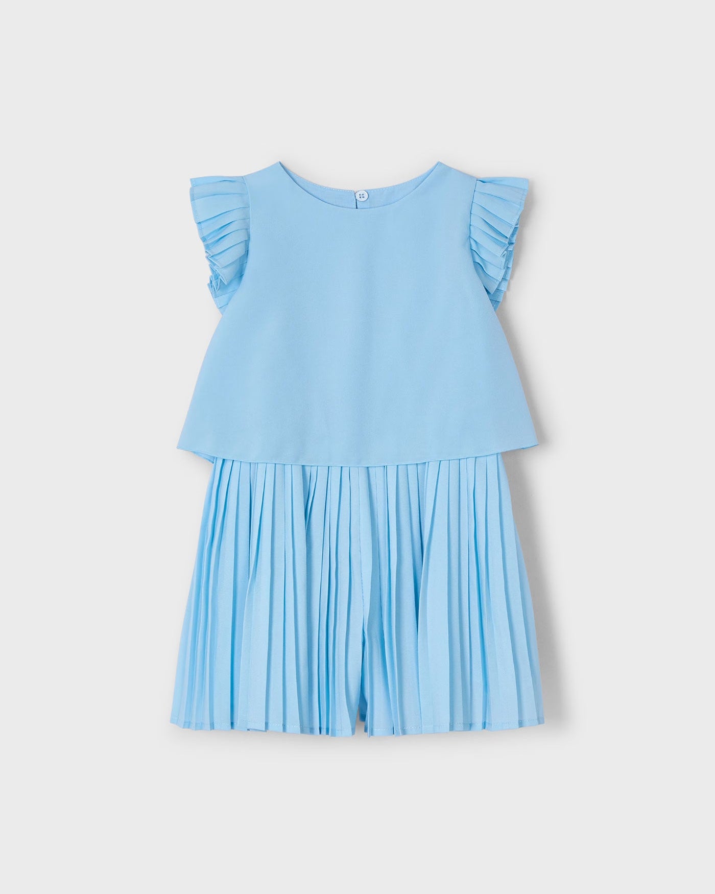 Tuta plissettata bambina Mayoral azzurro cielo Mayoral Azzurro