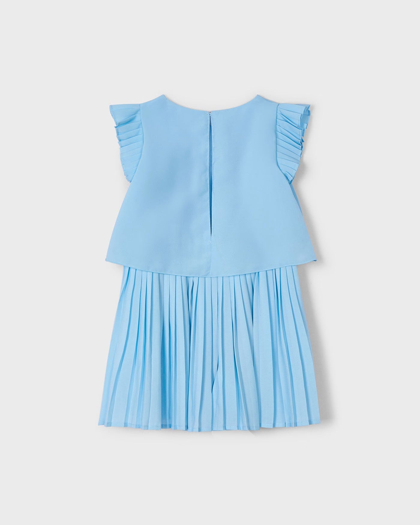 Tuta plissettata bambina Mayoral azzurro cielo Mayoral Azzurro