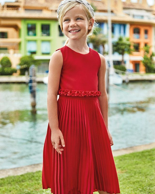 Tuta Plissettata bambina Mayoral rossa Mayoral 2 Anni 92cm