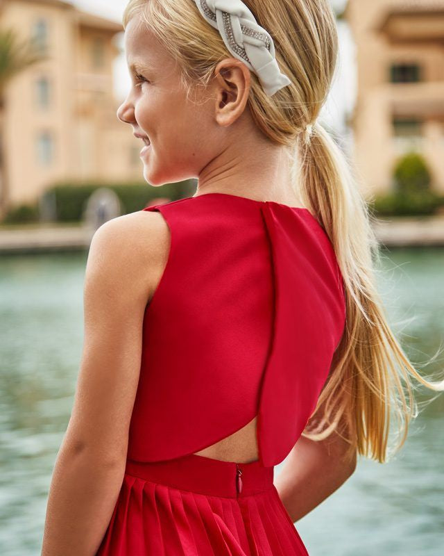 Tuta Plissettata bambina Mayoral rossa Mayoral 2 Anni 92cm