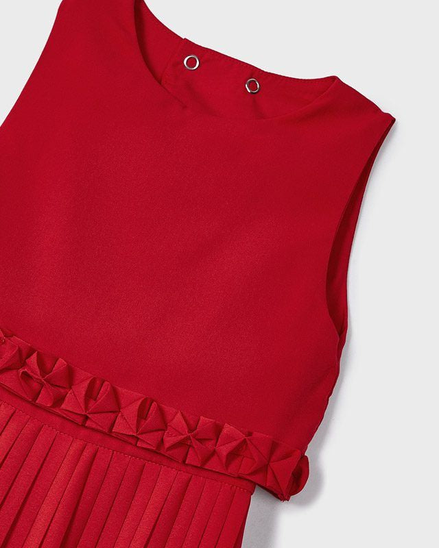 Tuta Plissettata bambina Mayoral rossa Mayoral 2 Anni 92cm