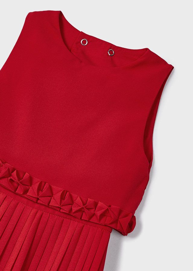 Tuta Plissettata bambina Mayoral rossa Mayoral 2 Anni 92cm