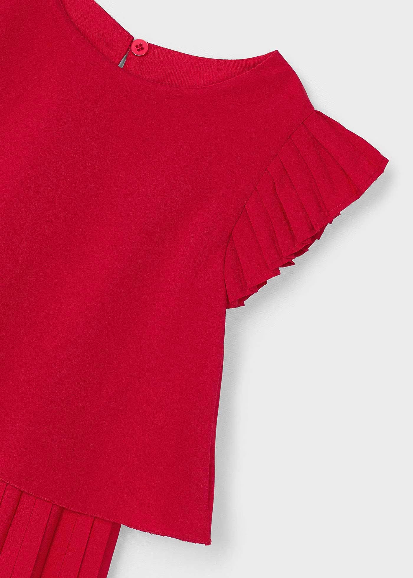 Tuta plissettata bambina Mayoral rosso Mayoral 2 Anni 92cm