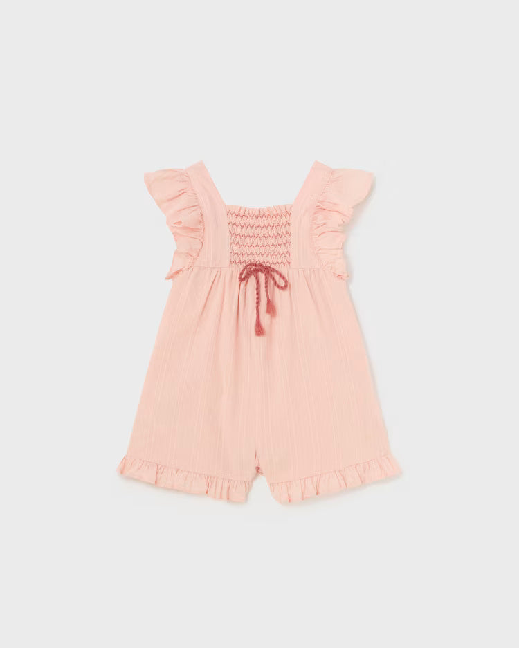 Tuta punto smock neonata rosa pastello Mayoral Rosa