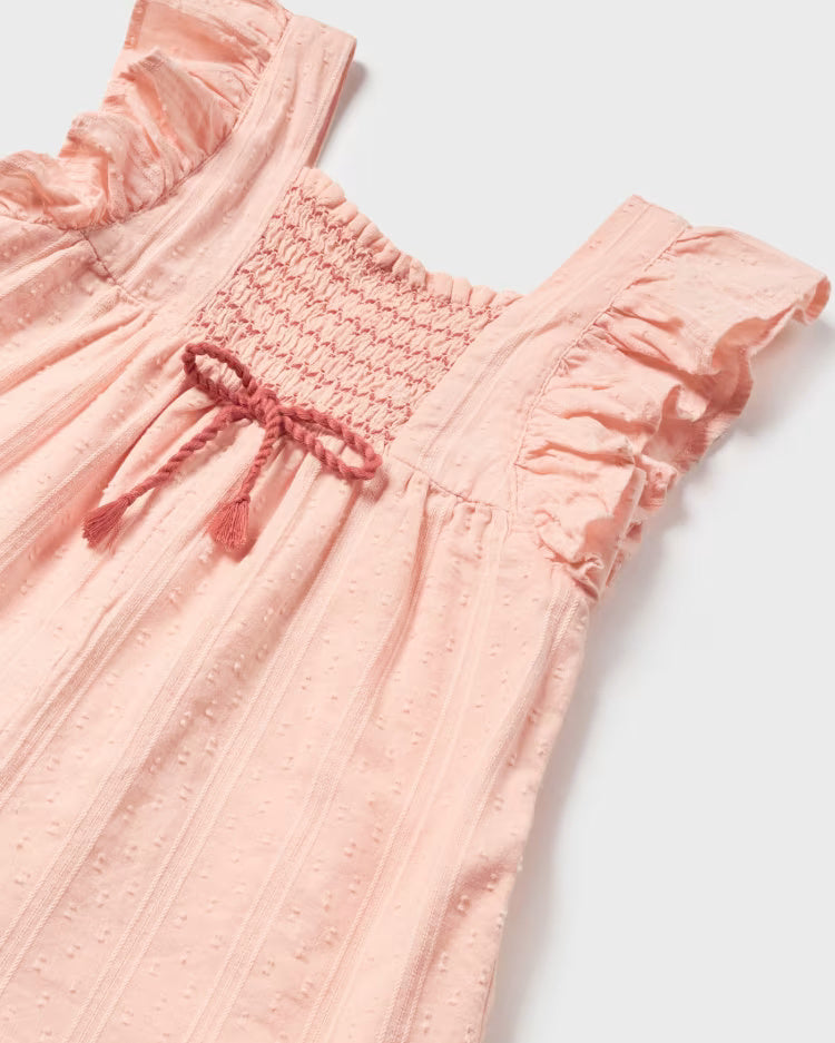 Tuta punto smock neonata rosa pastello Mayoral Rosa