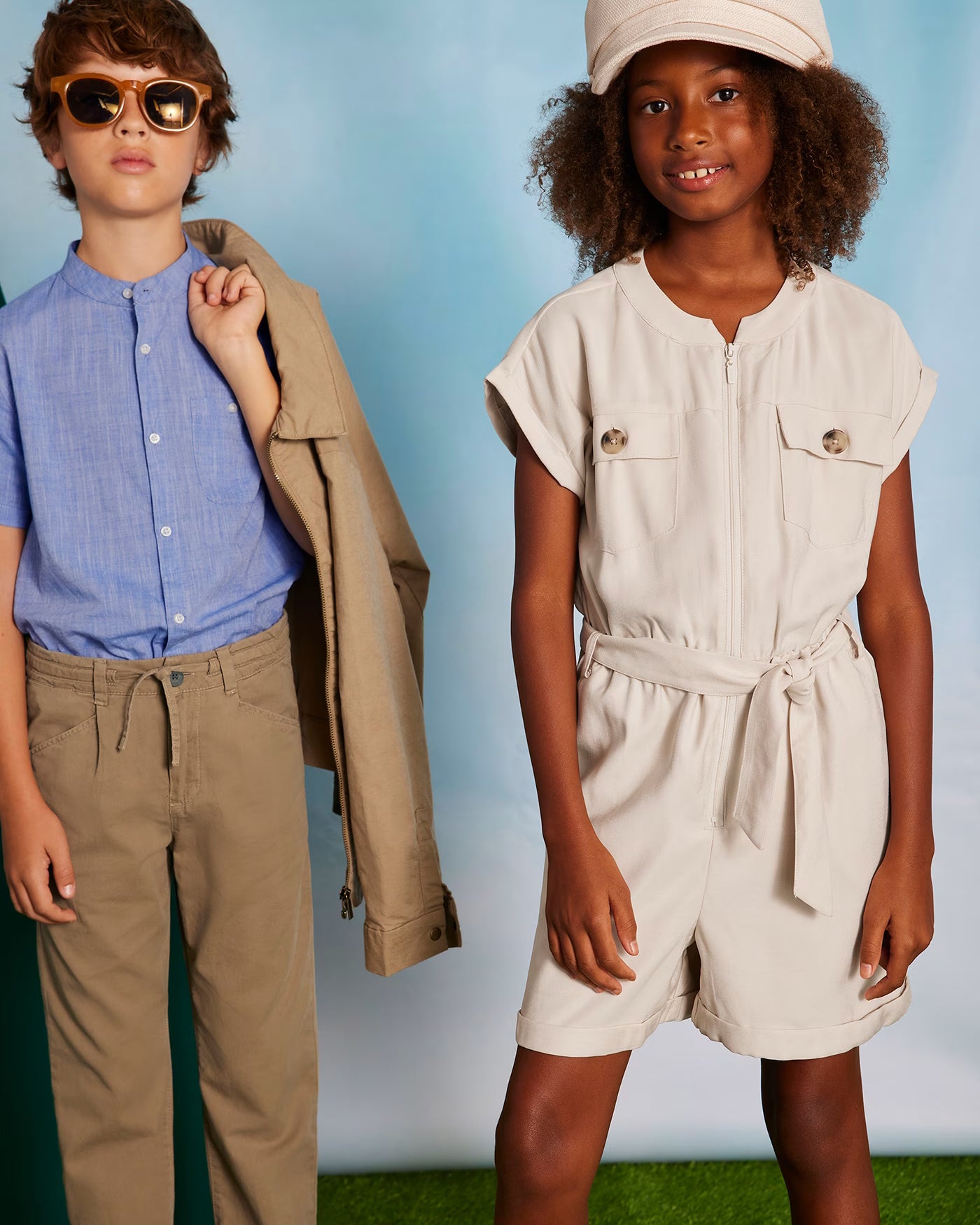 Tuta tasche ragazza Mayoral beige sabbia Mayoral 8 Anni 128cm