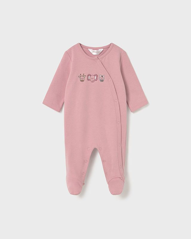 Tutina caldo cotone neonata Mayoral Newborn Safari rosa o cecio Mayoral 0-1 Mesi 55cm