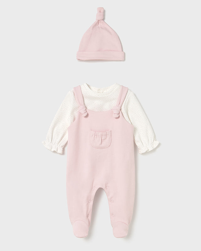 Tutina con cappello neonata Mayoral Newborn rosa baby Mayoral 0-1 Mesi 55cm