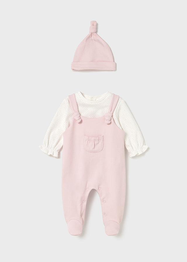 Tutina con cappello neonata Mayoral Newborn rosa baby Mayoral 0-1 Mesi 55cm