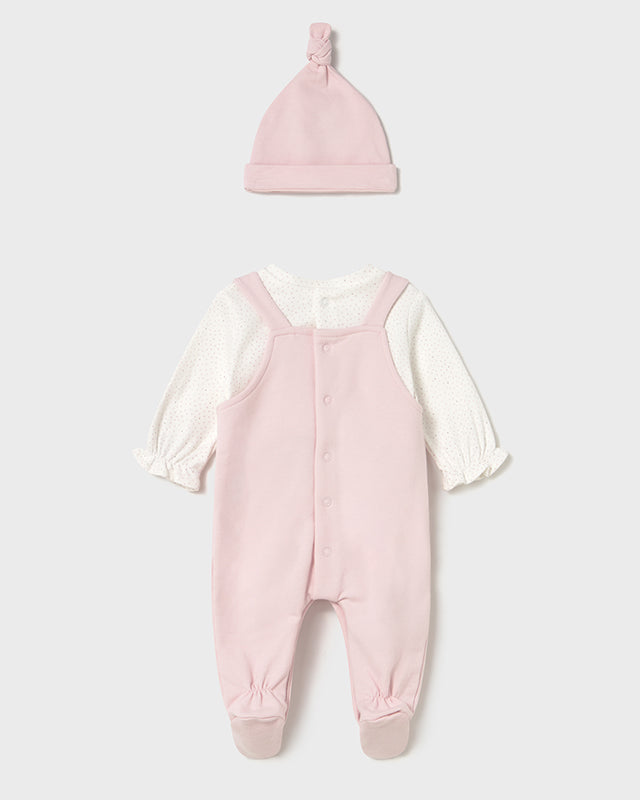 Tutina con cappello neonata Mayoral Newborn rosa baby Mayoral 0-1 Mesi 55cm