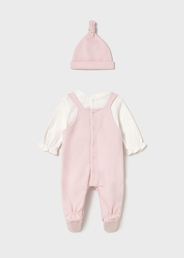 Tutina con cappello neonata Mayoral Newborn rosa baby Mayoral 0-1 Mesi 55cm