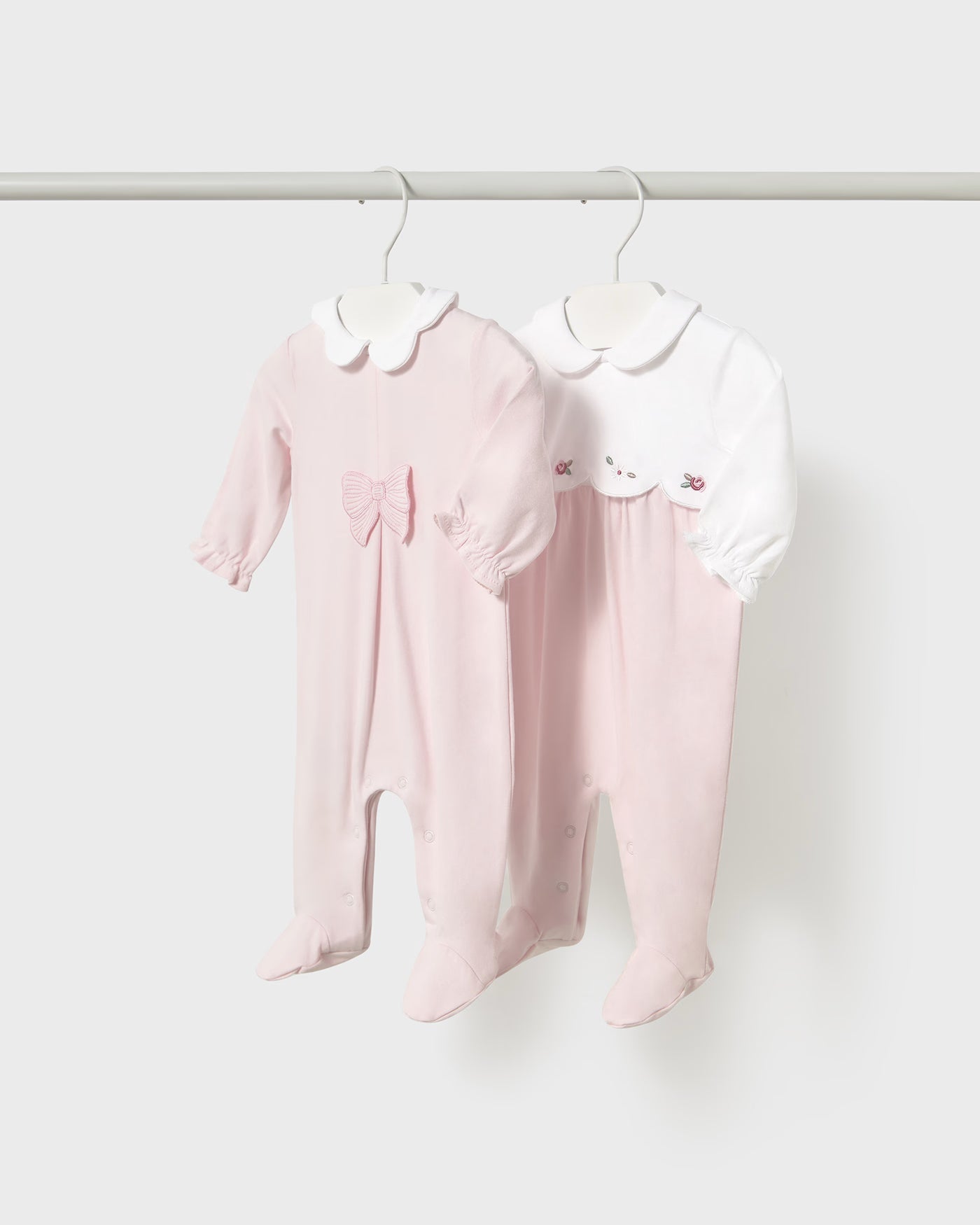 Tutina fresco cotone neonata Mayoral Newborn rosa baby Mayoral Rosa