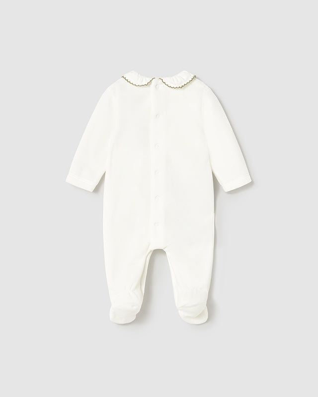 Tutina in ciniglia neonata Mayoral Newborn Cuori verde o panna Mayoral 0-1 Mesi 55cm