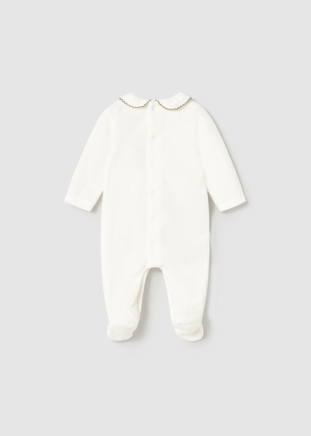 Tutina in ciniglia neonata Mayoral Newborn Cuori verde o panna Mayoral 0-1 Mesi 55cm