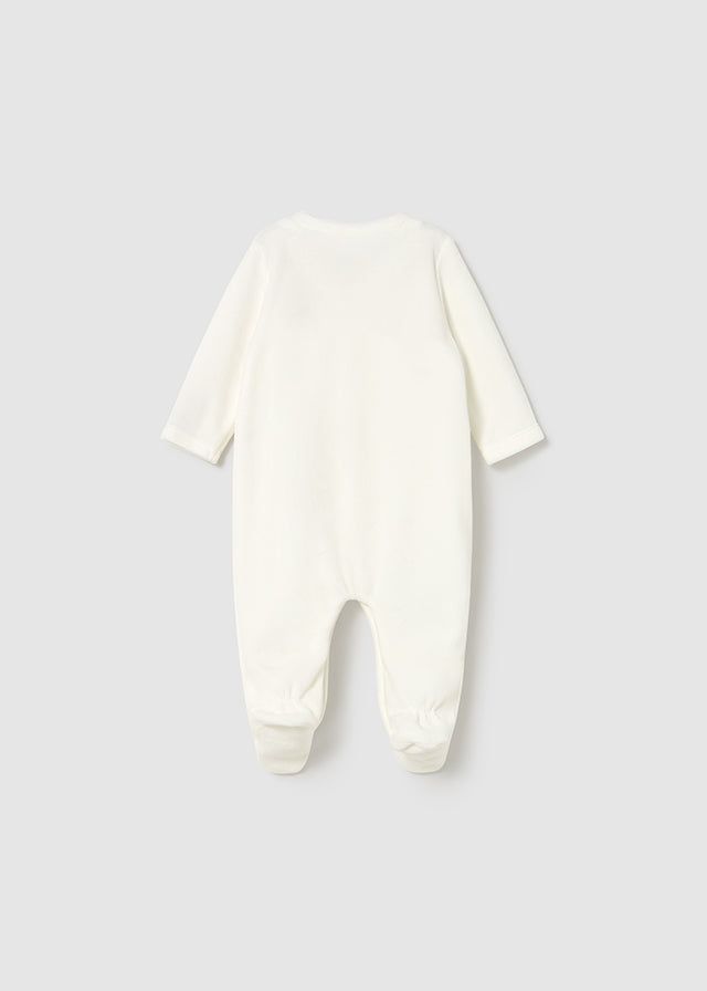 Tutina in ciniglia neonata Mayoral Newborn rosa baby o panna pois Mayoral 0-1 Mesi 55cm